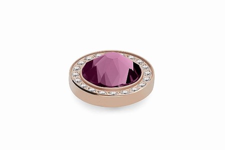 Qudo Rose Gold Topper Canino Deluxe 10.5mm - Amethyst